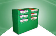 Exposição verde da pálete do cartão para produtos de Skincare com 6 bandejas