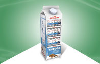 O leite - caixa - exposição do cartão da forma submete o suporte de exposição do assoalho para o leite