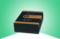 As caixas de empacotamento papel de gama alta/nobre, Wine caixa de presente de madeira com efeito dourado de veludo