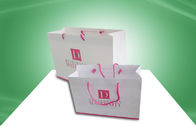 Caixas de empacotamento do saco de compras do Livro Branco com impressão deslocada