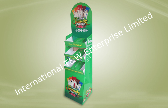 comprar Unidades de exposição eretas livres do cartão verde para promover cookies/petiscos online manufacture