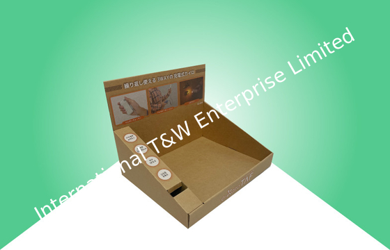 comprar Display de caixa de cartão natural de Kraft castanho, venda de eletrônicos Display de mesa online manufacture