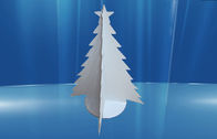 Anunciando o modelo relativo à promoção da exposição do cartão com forma da árvore de Natal