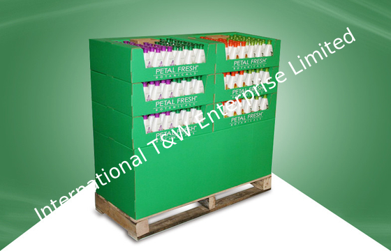comprar Exposição verde da pálete do cartão para produtos de Skincare com 6 bandejas online manufacture