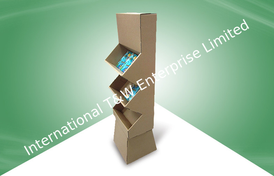 comprar Exposições de 3 células do cartão da posição do OEM para o CD & os livros, projeto original online manufacture