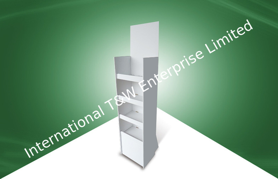 comprar Unidade de exposição ereta livre do branco, cremalheiras de exposição da pálete do assoalho do cartão online manufacture