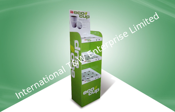 comprar Envernizando ou Calendaring três exposições do PNF do cartão da prateleira usadas em umas canecas/copos online manufacture
