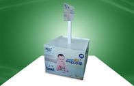 Cremalheira de exposição grande da pálete da propaganda do cartão para a promoção dos produtos do bebê do guardanapo