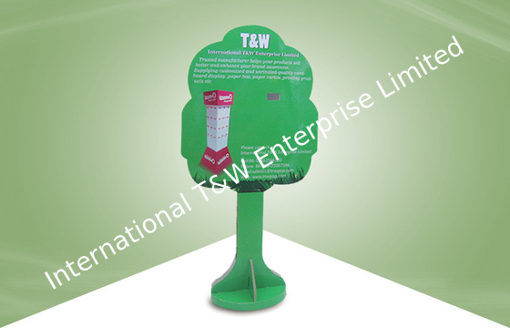 comprar Pessoas de pé do cartão do verde da forma da árvore mini para exposições da propaganda da etiqueta online manufacture
