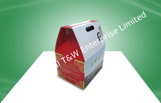 comprar Caixa de empacotamento ondulada feita sob encomenda da caixa da caixa de papel com o punho do elevador para o alimento/presente online manufacture