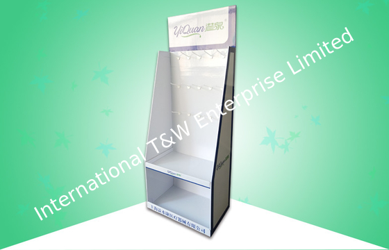 comprar Suportes de exposição da posição de OEM/ODM, exposições de assoalho do cartão ondulado com ganchos/prateleiras online manufacture