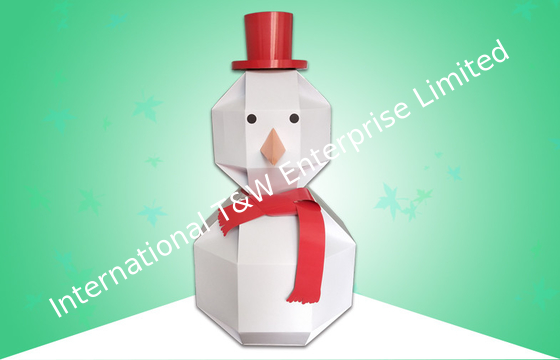 comprar Homem da neve do cartão das pessoas de pé do cartão ondulado para a promoção do Natal online manufacture