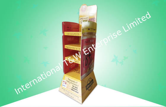comprar Material biodegradável das prateleiras robustas da exposição 4 do cartão do POP para promover alimentos do pão online manufacture