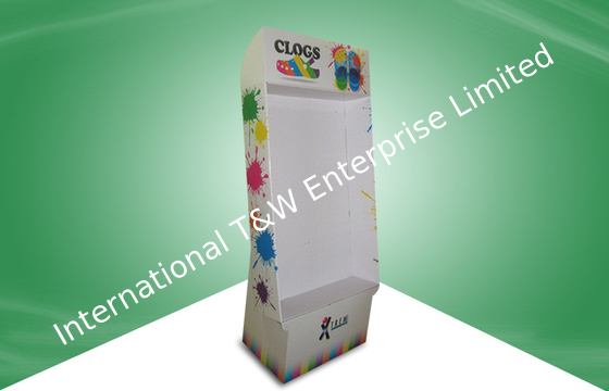 comprar Exposições personalizadas do cartão da posição, suporte de exposição do assoalho do gancho para sapatas das crianças online manufacture