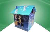 Teatro do cartão de S das crianças recicláveis ‘, casa da coloração do cartão para crianças