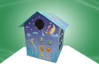 Teatro do cartão de S das crianças recicláveis ‘, casa da coloração do cartão para crianças
