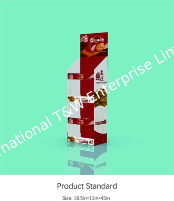 comprar Da prateleira de papel do suporte de exposição 4 da posição cremalheira de exposição ondulada para alimentos do molho online manufacture