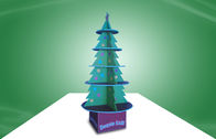 Suporte de exposição recicl do projeto da árvore de Natal das exposições do cartão da posição para artigos da criança