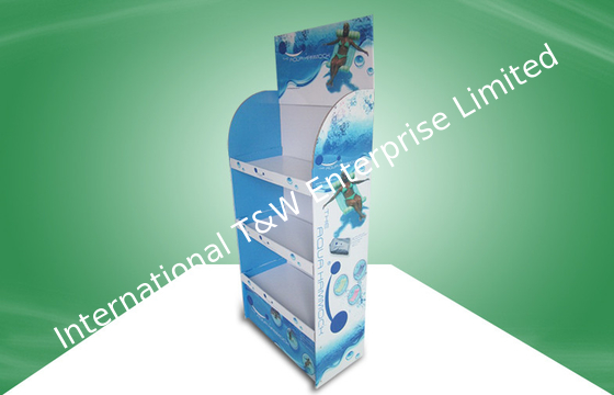 comprar As exposições resistentes do cartão da posição com três prateleiras, 350gsm CCNB e espumas embarcam online manufacture