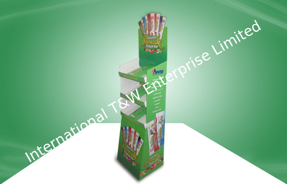 comprar Exposições do cartão da posição do petisco da promoção com as três prateleiras para lojas online manufacture