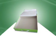 Caixas onduladas impressas costume dos artigos de papelaria com Hondle plástico
