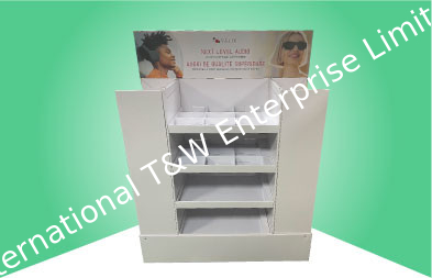 A pálete do cartão da mostra de três caras indica 15 KGS/Shelf para promover artigos da eletrônica