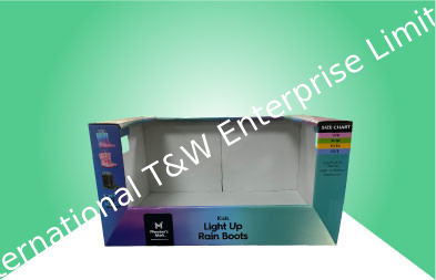 Bom preço. Exposição Tray Cardboard With Stackup Design das botas chovendo PDQ de Sam's Club on-line