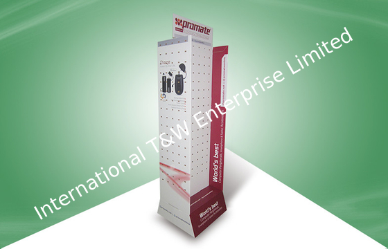 Bom preço. Suportes de exposição estáveis do assoalho do cartão com os ganchos para o Usb & o fones de ouvido on-line