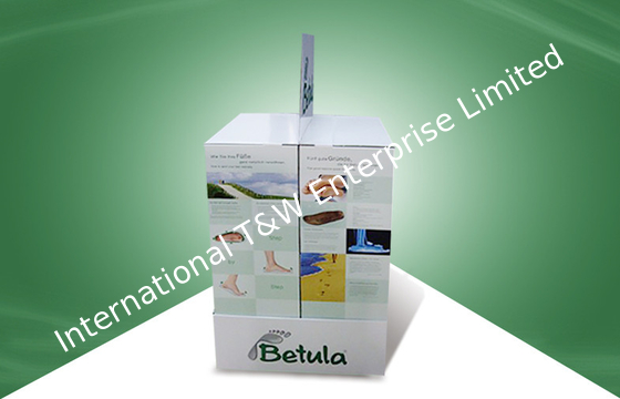 Exposição feita sob encomenda da pálete do cartão do papel do POP para produtos dos cuidados de enfermagem