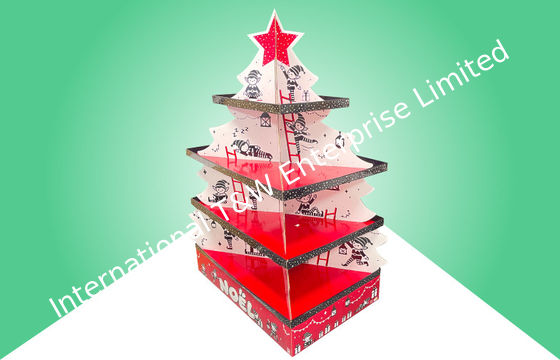 Display de pallet de árvore de Natal personalizado para lojas de varejo