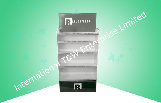 Bom preço. 5 impressão deslocada de suportes de exposição CMYK do cartão do POP da prateleira para artigos dos cuidados médicos/fato on-line