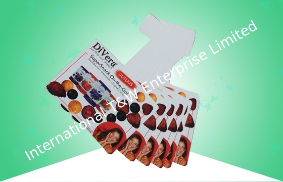 Bom preço. Wobbler de empacotamento feito sob encomenda do petisco do cartão de papel de Artpaper das caixas 350GSM com revestimento lustroso on-line