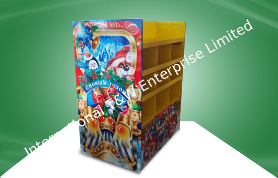 Exposição da pálete do cartão do POP do Natal para os presentes das crianças que vendem às lojas
