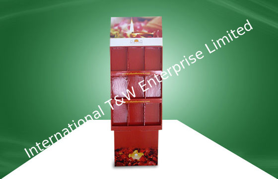 Bom preço. Assoalho do cartão da exposição do cartão do POP da pilha dos bens 9 que está a impressão Eco-amigável on-line