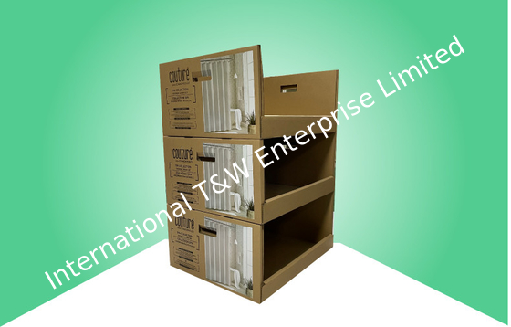 Costco Double Wall PDQ Display Trays para cortinas pesadas empilhamento 16 bandejas em POD